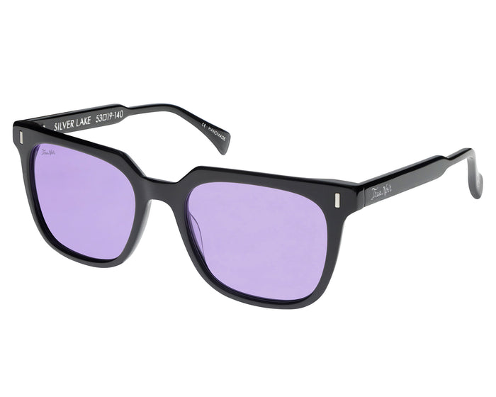 Silver Lake - Black w/ Purple Lens
