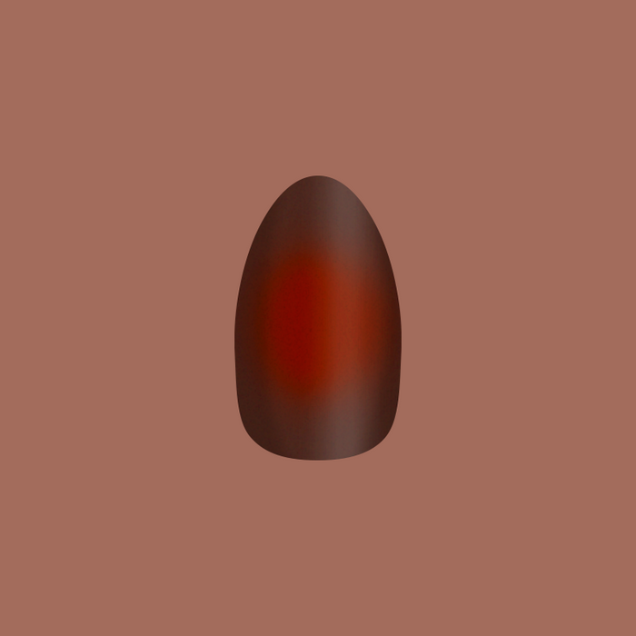 Subtle Chocolate Aura - Press-On | Medium | Almond with rich chocolate brown gradient for easy at home manicure