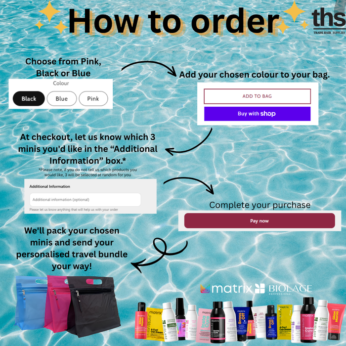 Summer Travel Bag + FREE Haircare Minis