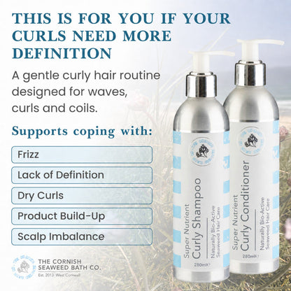 Super Nutrient Curly Conditioner - The Cornish Seaweed Bath Co.