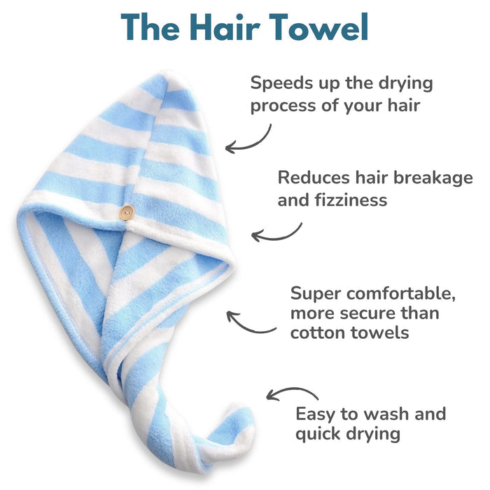 The Haircare Set + Hair Towel - The Cornish Seaweed Bath Co.