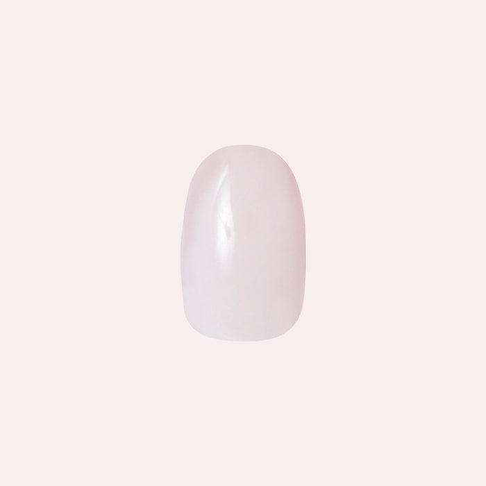 The Usual | Round | Extra Short neutral lavender grey extra short round press on nail for easy at-home mani