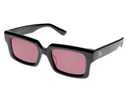 Tres Noir - The Wedge - Black w/ Rose Lens