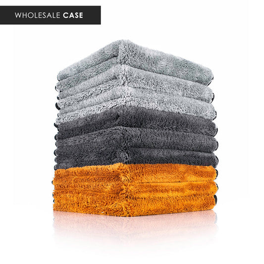 A stack of wolf pack towels on a white background with the text 'Wholesale Case'.