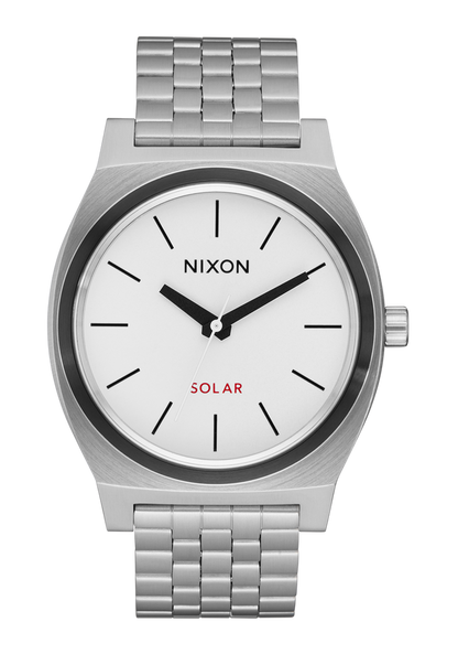 Time Teller Solar - Silver / White Lume