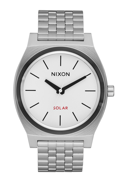 Time Teller Solar - Silver / White Lume