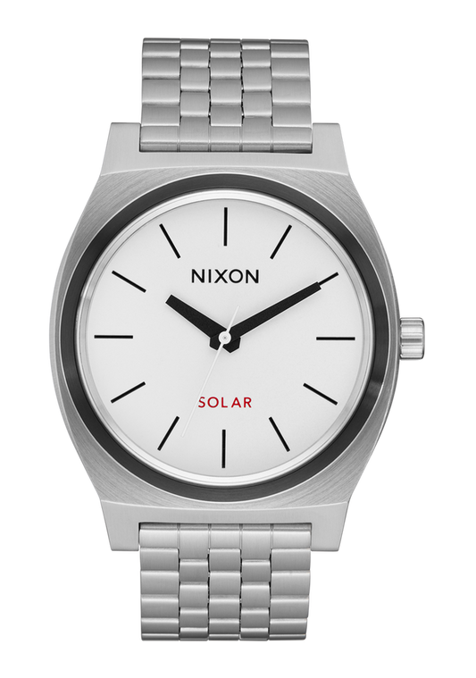 Time Teller Solar - Silver / White Lume