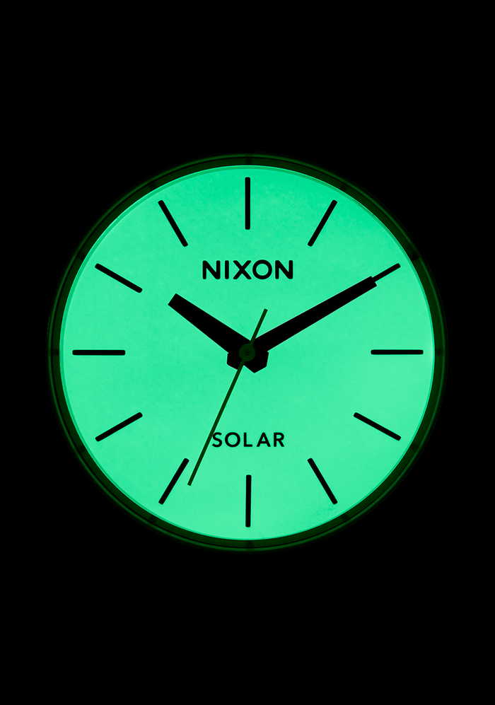 Time Teller Solar - Silver / White Lume
