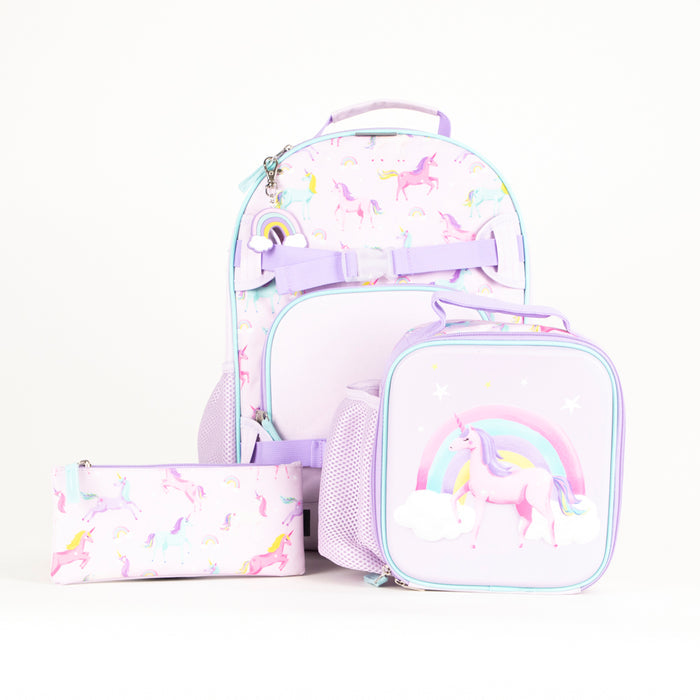 Tracker Rainbow Unicorn 4-Piece Backpack Set - Bentley