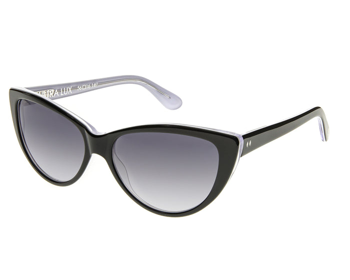 Ultra Lux - Black + Bone / Gradient Smoke Lenses