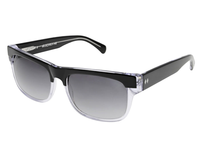 Tres Noir - Upstart X - Black + Clear w/ Smoked Gradient Lens - Angled