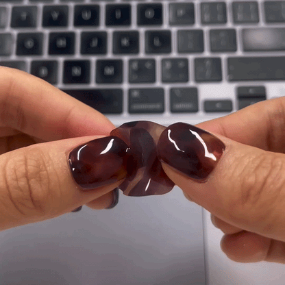 UV-free gel nail Brown amber