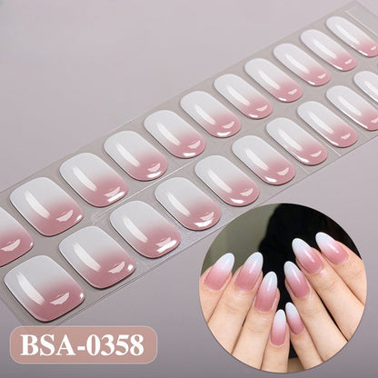 UV-free gel nail Pink Ombre