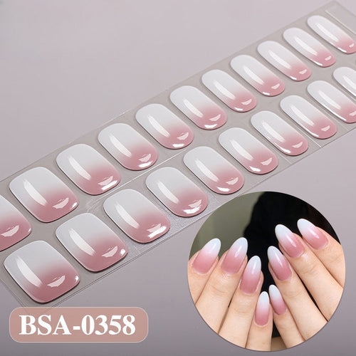 UV-free gel nail Pink Ombre