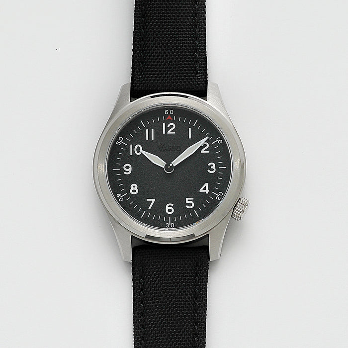 Vario A11-S Solar Quartz Field Watch black