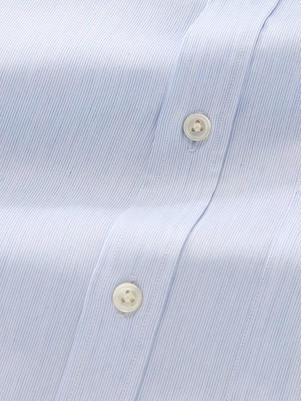 Vercelli Sky Striped Full Sleeve Single Cuff Classic Fit Semi Formal Two Ply Mercerized Cotton Shirt