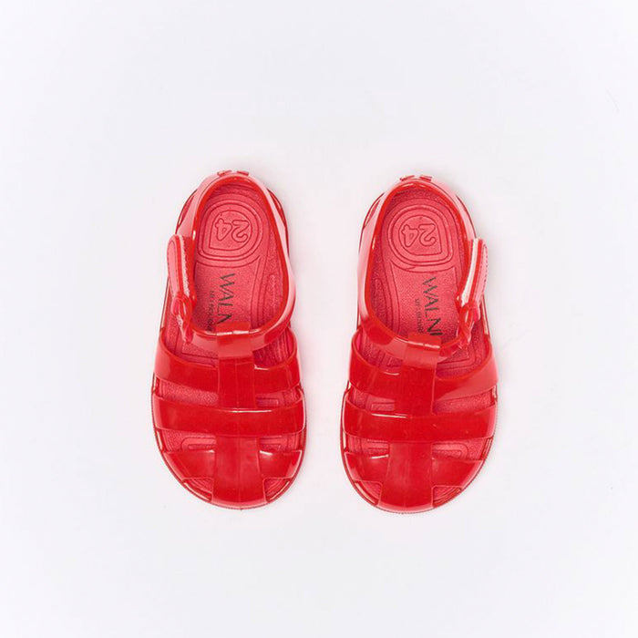 Walnut Frankie Sandals - Red