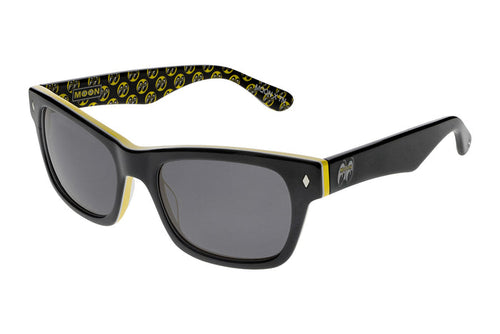 Waycooler - Mooneyes x Tres Noir - Black + Yellow - Polarized Smoke Lens Angle