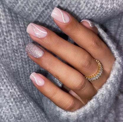 White line manicure