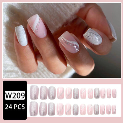 White line manicure