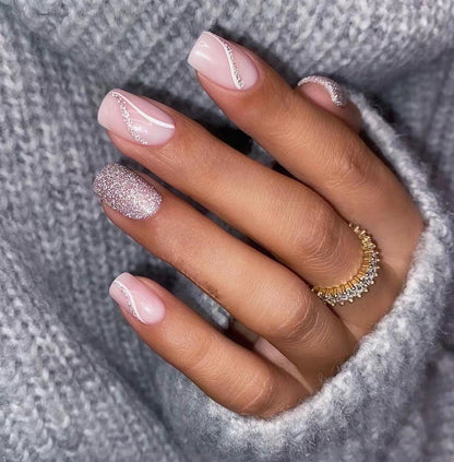 White line manicure