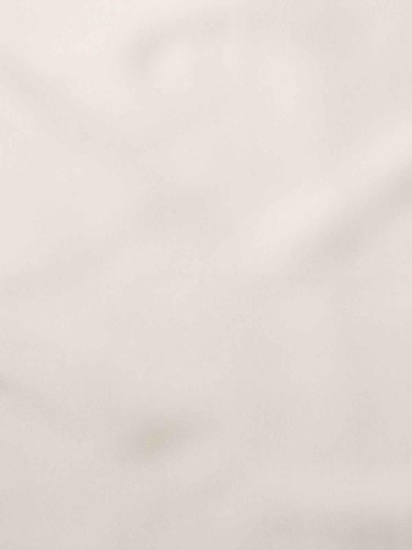 White/ Red Solid Silk Pocket Square