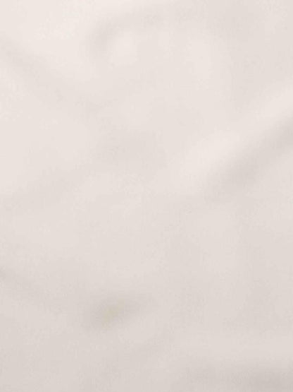 White/ Red Solid Silk Pocket Square