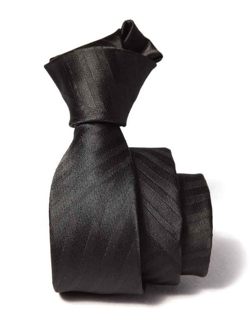 ZOD! Structure Black Microfibre Tie