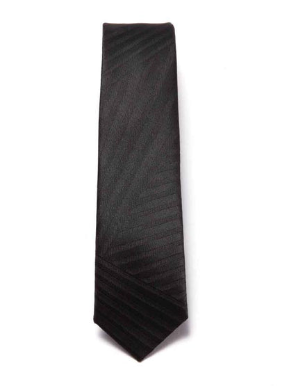 ZOD! Structure Black Microfibre Tie