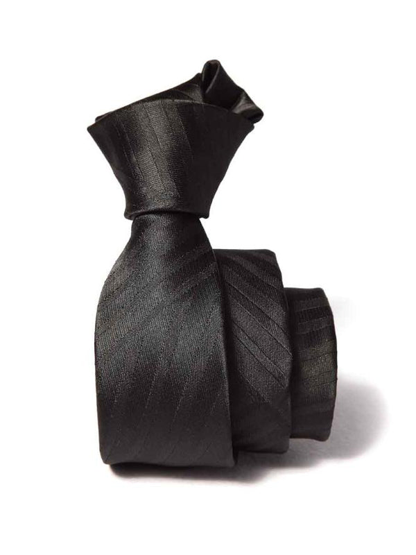 ZOD! Structure Black Microfibre Tie