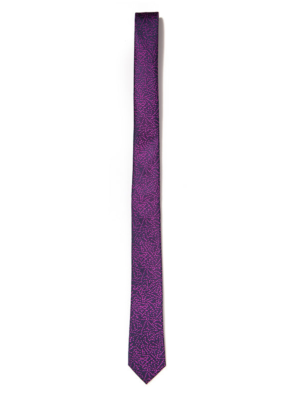 ZOD! Structure Purple Microfibre Tie