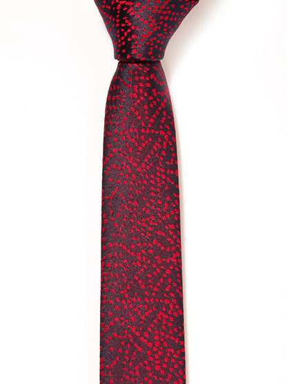 ZOD! Structure Red Microfibre Tie
