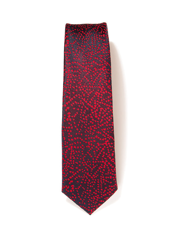 ZOD! Structure Red Microfibre Tie