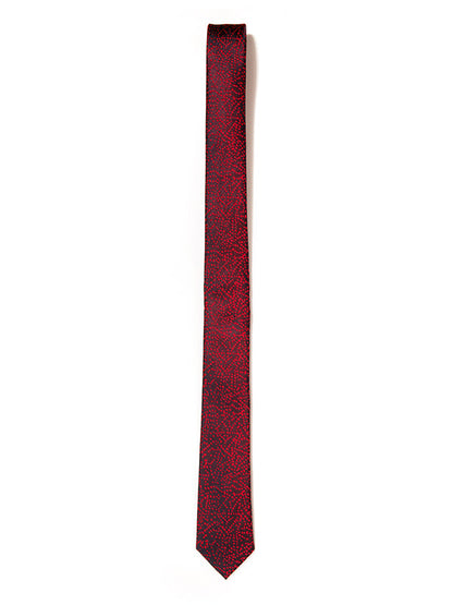 ZOD! Structure Red Microfibre Tie